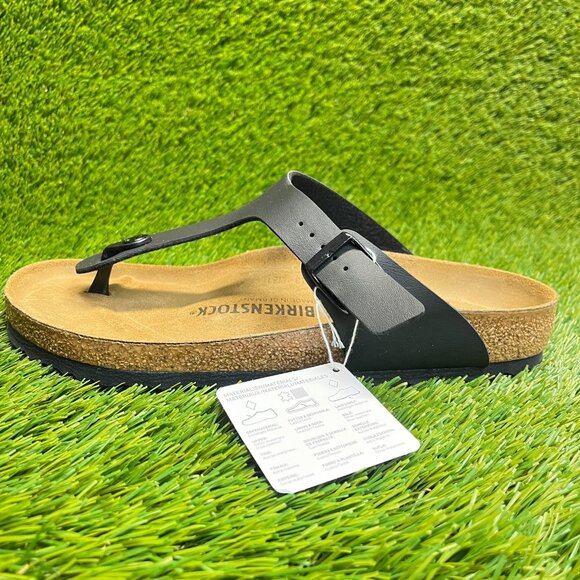 Birkenstock Gizeh Birko-Flor Mens Size 9 Black Brown Beach Outdoor Sandals main image 7